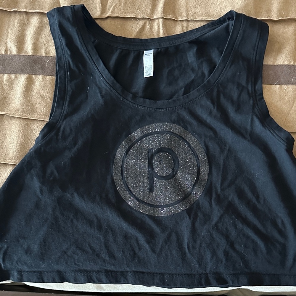 Black Sleeveless Crop Top